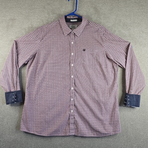 Ariat Shirt Women XXL Lng Sleeve Button Fit Kirby Western Stretch Flip Cuff (F76 - Picture 1 of 15